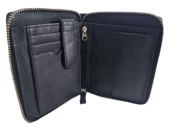 PORTFEL MĘSKI CZARNY NA SUWAK BADURA B N31892 CAW BLACK