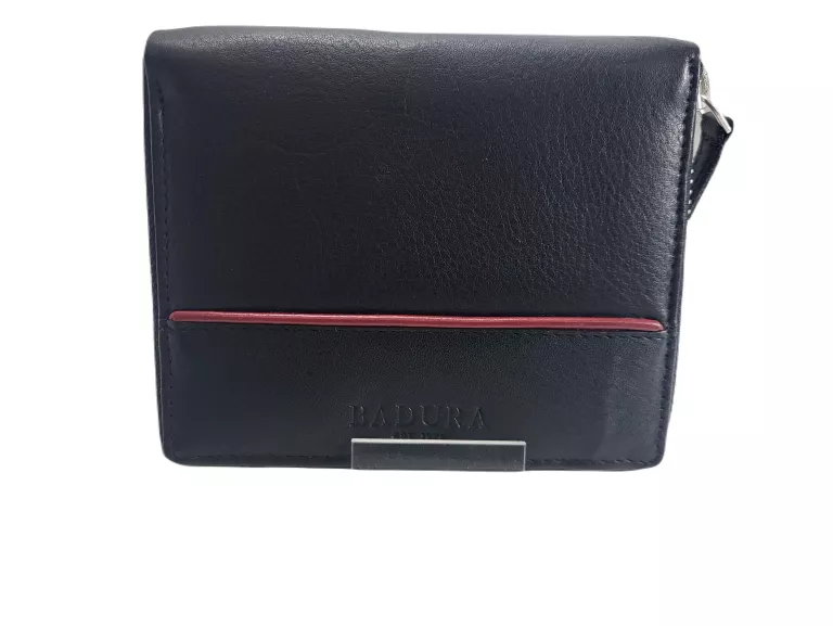 PORTFEL MĘSKI CZARNY NA SUWAK BADURA B N31892 CAW BLACK