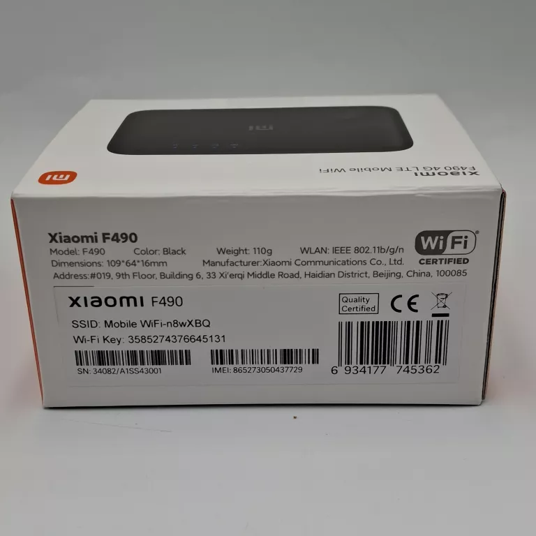 ROUTER MOBILNY NA KARTĘ SIM XIAOMI MIFI F490 4G LTE MOBILE WIFI