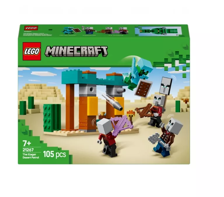 LEGO MINECRAFT 21267 PUSTYNNY PATROL ZŁOSADNIKÓW