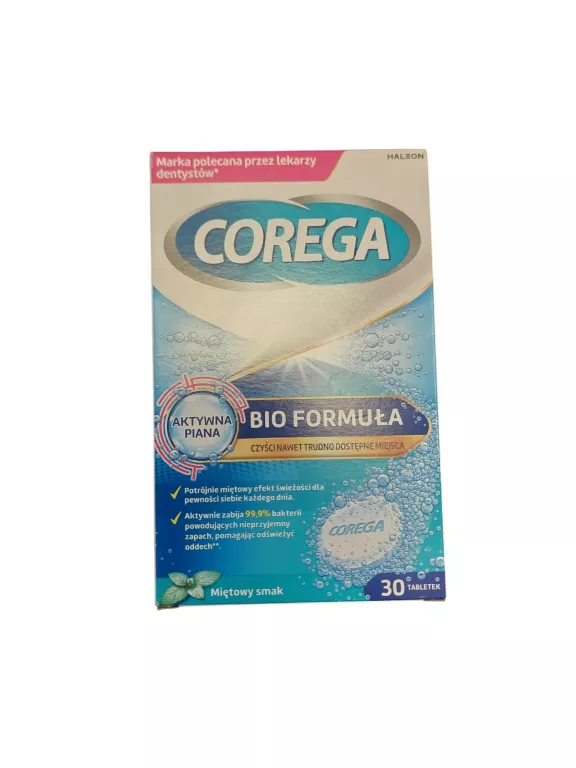COREGA BIO TABLETKI DO PROTEZ ZĘBOWYCH 30 SZT