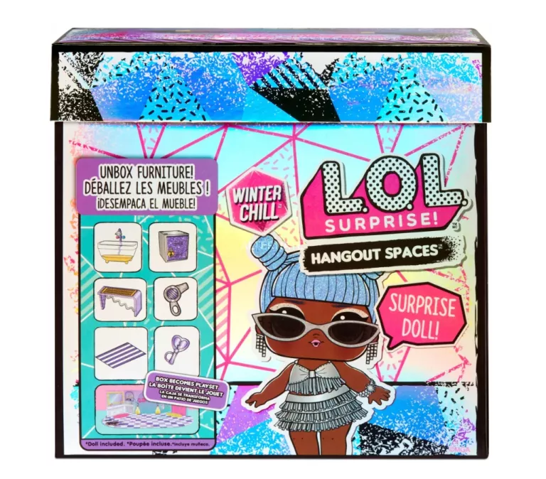 LALKA L.O.L. WINTER CHILL ZIMOWY SALONIK MEBELKI LALKA ICE