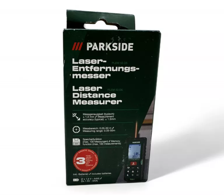 DALMIERZ LASEROWY PARKSIDE PLEM 50 D5 JAK NOWY!!
