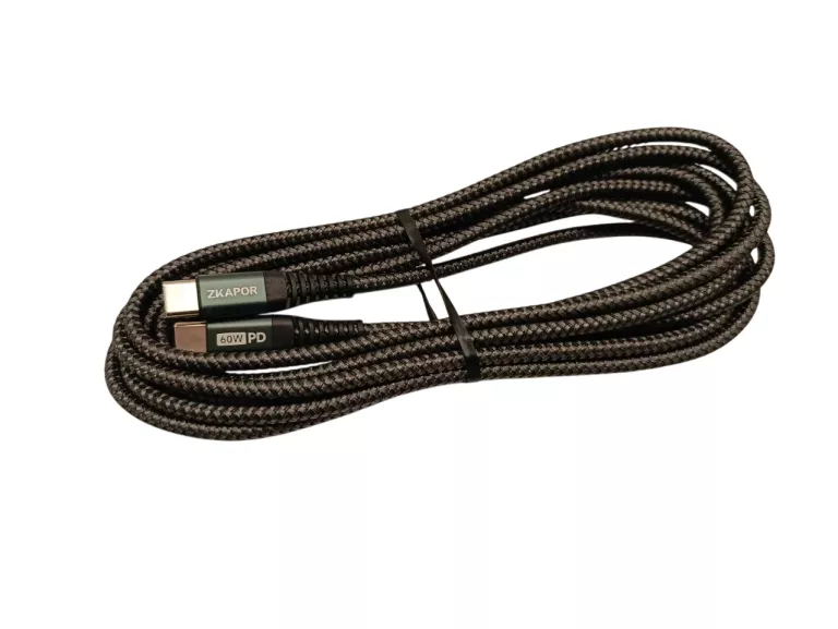 KABEL PRZEWÓD USB C - USB C ZKAPOR EXTRA LONG 3M