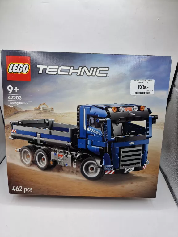 LEGO TECHNIC 42203 WYWROTKA Z PRZECHYLNĄ SKRZYNIĄ