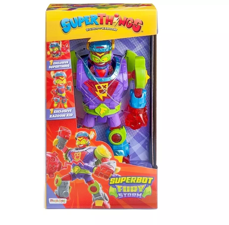 SUPER ZINGS ZESTAW SUPERBOT FURY STORM KID FURY ROBOT