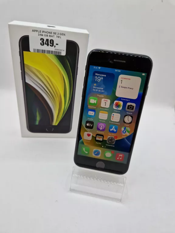 TELEFON APPLE IPHONE SE 2 GEN. 3/64 GB BAT. 76%
