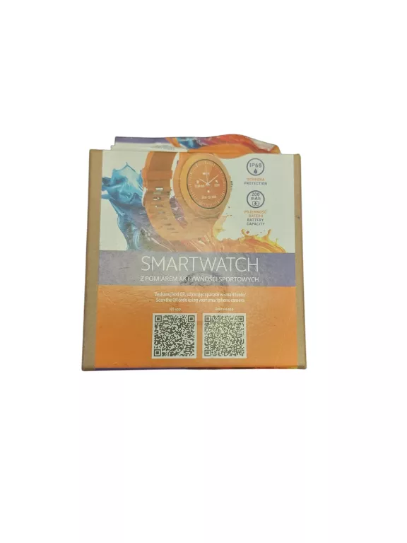 SMARTWATCH FOREVER COLORUM CW-300 POMARAŃCZ IPS 1.22