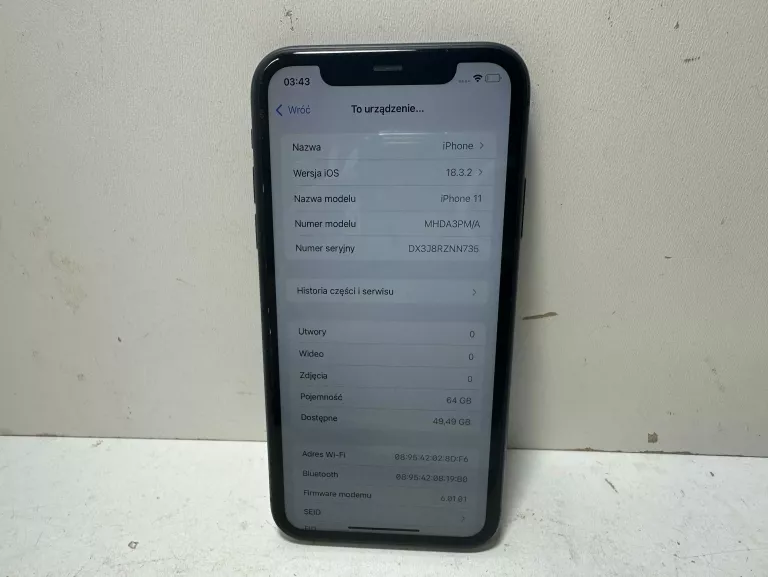 TELEFON IPHONE 11 64GB 79%