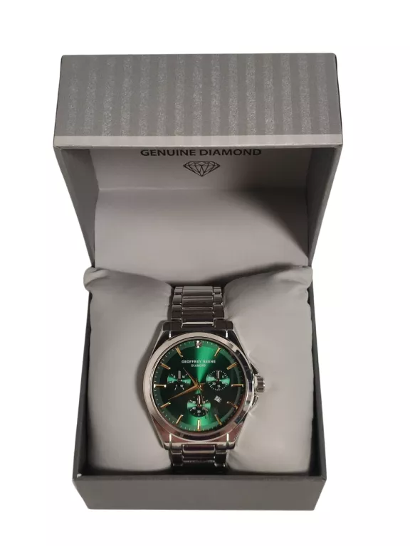 ZEGAREK MĘSKI GEOFFREY BEENE GENUINE DIAMOND 40 MM GBA0025SL