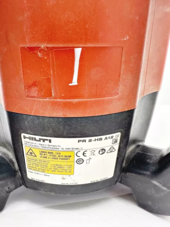 NIWELATOR HILTI PR-2HS + ODBIORNIK HILTI PRA 30