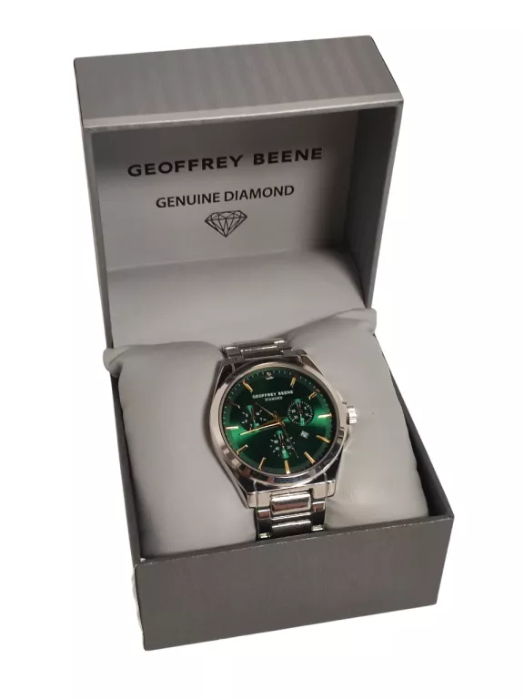 ZEGAREK MĘSKI GEOFFREY BEENE GENUINE DIAMOND 40 MM GBA0025SL