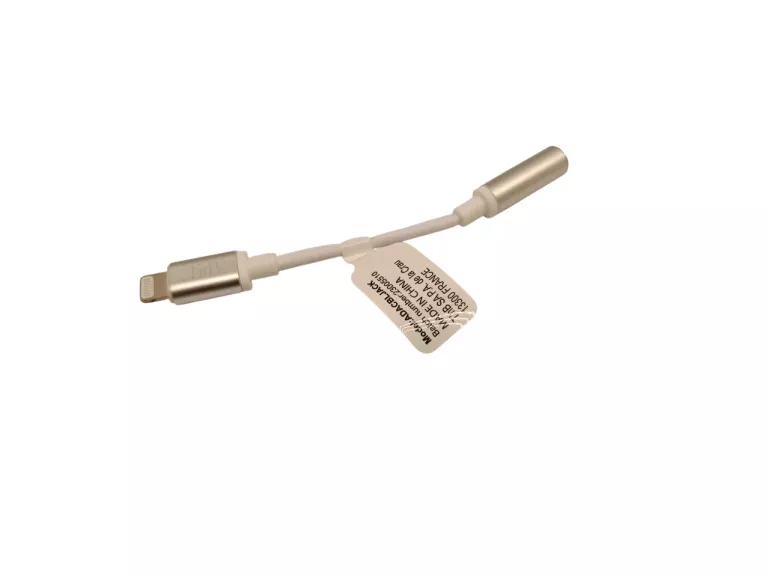 ADAPTER LIGHTNING JACK 3.5MM 10 CM DO IPHONE IPAD IPOD