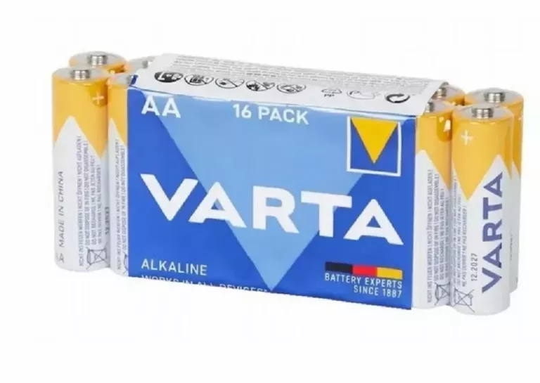 16X BATERIA AA VARTA 1.5V R6 LR6 BATERIE ALKALICZNE PALUSZKI PALUSZEK