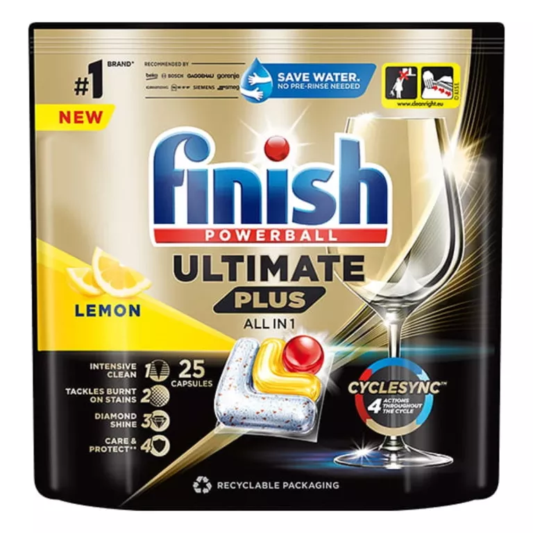 FINISH KAPSUŁKI DO ZMYWARKI ULTIMATE PLUS 25 LEMON