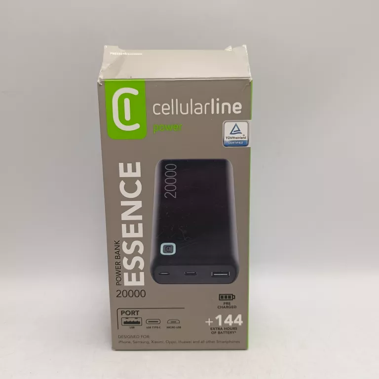 POWERBANK CELLULARLINE ESSENCE 20000 MAH 12W