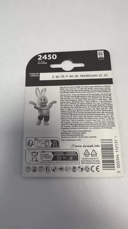 2X BATERIA LITOWA SPECJALISTYCZNA MOCNA CR2450