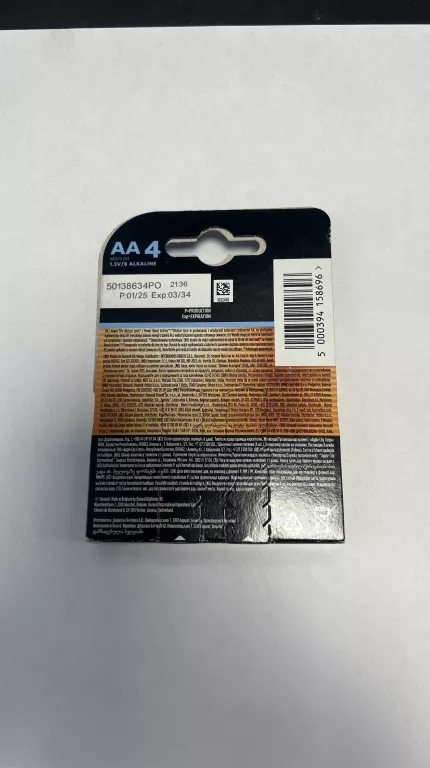 4X BATERIA ALKALICZNA AA R6 LR6 DURACELL OPTIMUM