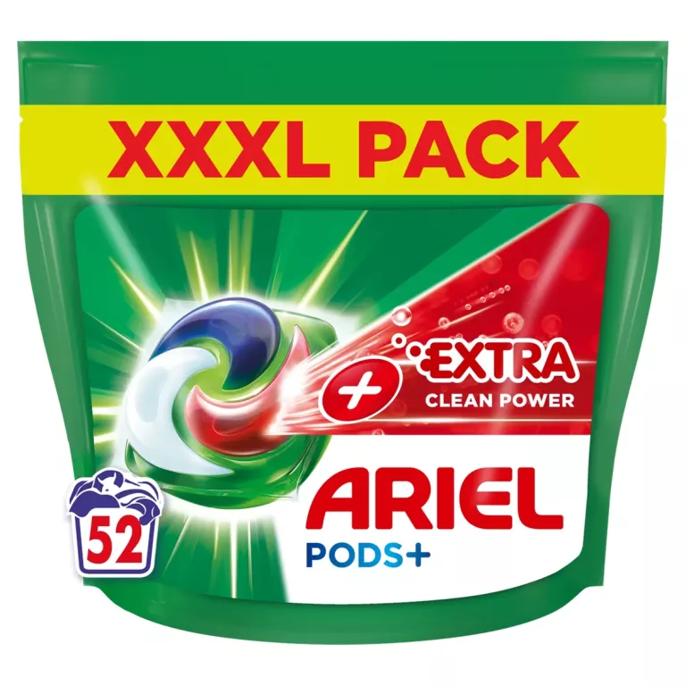 ARIEL ALL-IN-1 PODS KAPSUŁKI DO PRANIA 52 PRAŃ +EXTRA CLEAN