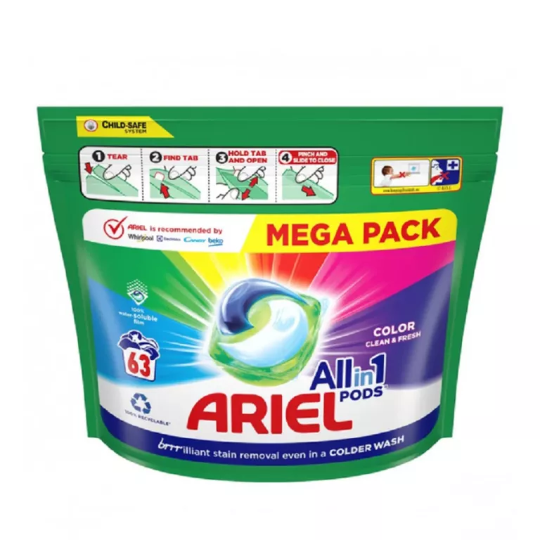 KAPSUŁKI DO PRANIA KOLORÓW ARIEL ALL IN ONE PODS 63 SZT.