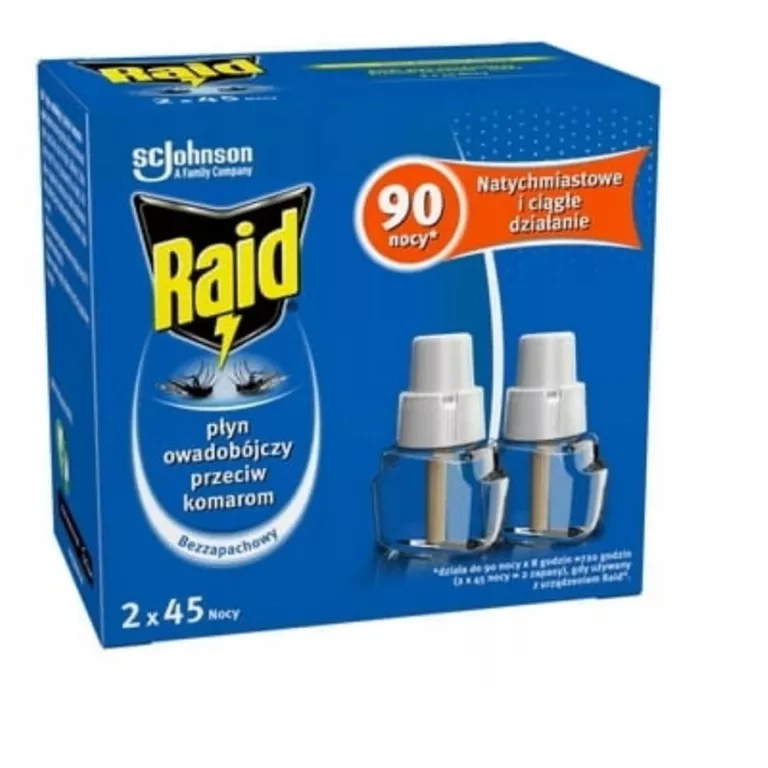 RAID ZAPAS PŁYN PRZECIW KOMAROM 45 NOCY (2X27ML)