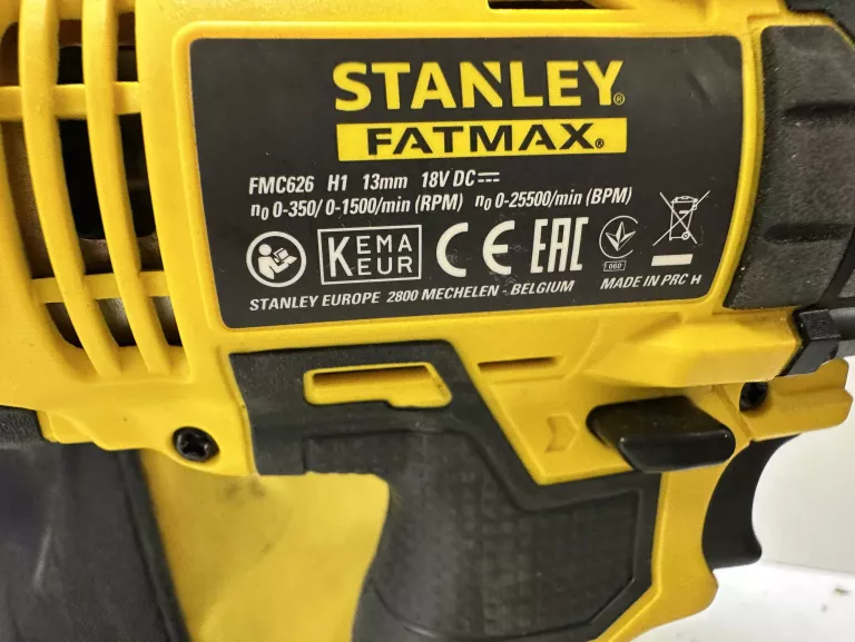WKRĘTARKA STANLEY FMC626 /TORBA, 2 AKU, ŁAD