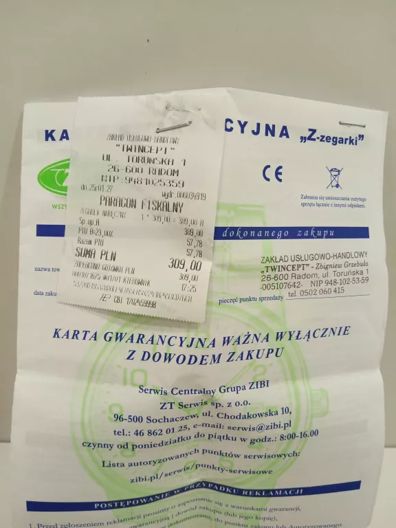 ZEGAREK LORUS VD78-X028 GWARANCJA DO 27.01.2027R