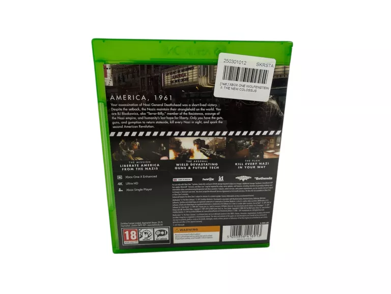 GRA XBOX ONE WOLFENSTEIN II: THE NEW COLOSSUS