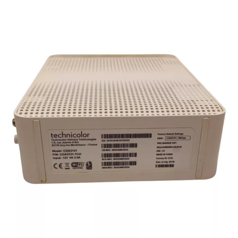 ROUTER TECHNICOLOR CGA2121