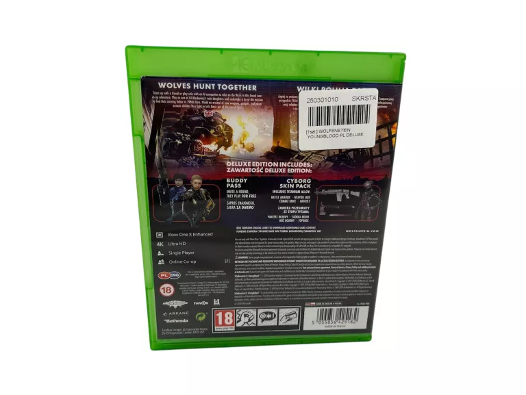 GRA XBOX ONE WOLFENSTEIN YOUNGBLOOD PL DELUXE EDITION