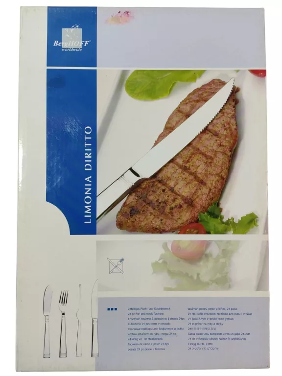 SZTUĆCE BERGHOFF DO MIĘSA I RYB 24 CZ