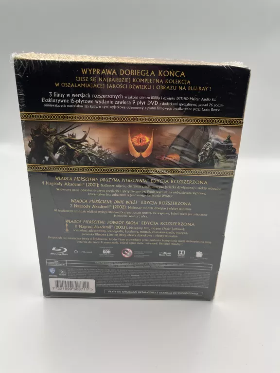 WŁADCA PIERŚCIENI TRYLOGIA ROZSZERZONA BLU-RAY