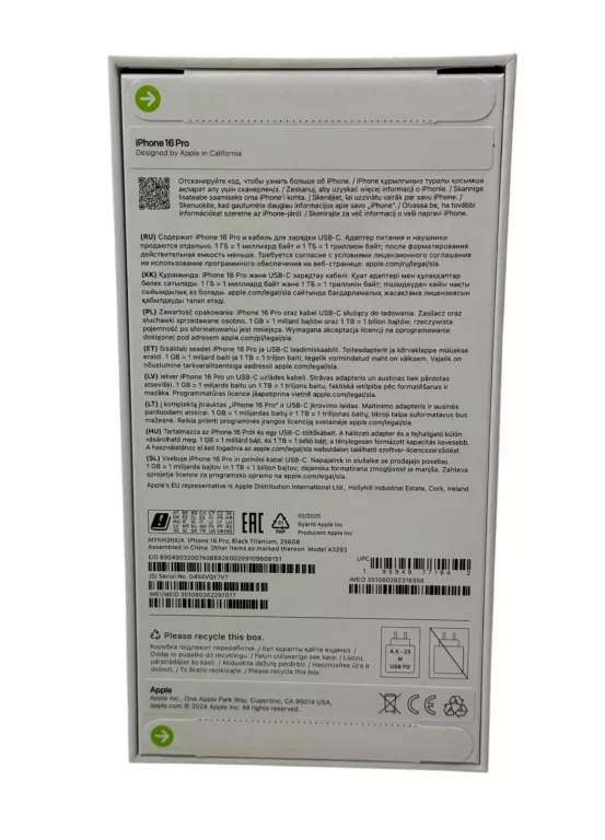 TELEFON APPLE IPHONE 16 PRO 256GB