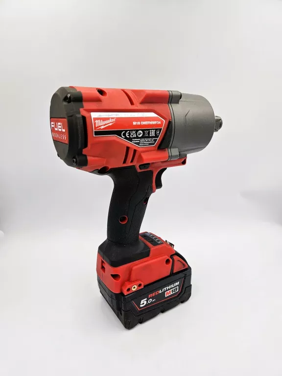 KLUCZ UDAROWY MILWAUKEE M18 ONEFHIWF34 + AKU 5.0 AH
