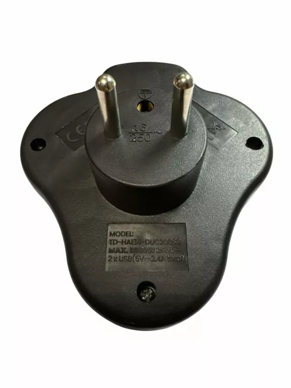 ROZGAŁĘZNK PODWÓJNY USB/USB-C 3680W 250V PLUS PRZEWÓD