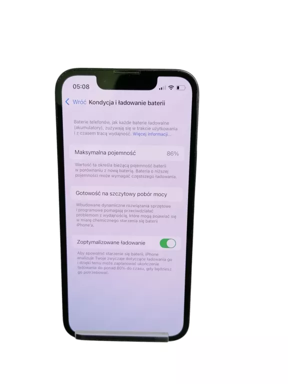SMARTFON APPLE IPHONE 13 MINI 5.4" 4/128GB KONDYCJA 86% KOMPLET