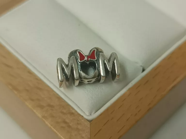 PIĘKNY SREBRNY CHARMS PANDORA MOM