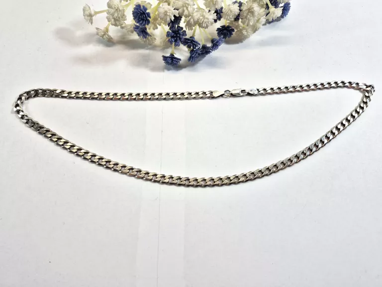 SREBRNY ŁAŃCUSZEK PANCERKA 23,47 G 925