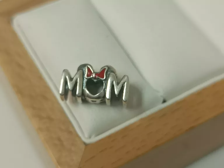 PIĘKNY SREBRNY CHARMS PANDORA MOM