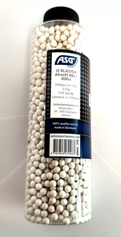 ZESTAW KULEK DO ASG BLASTER 3300 SZT. 6MM ORYGINALNIE ZAPAKOWANE