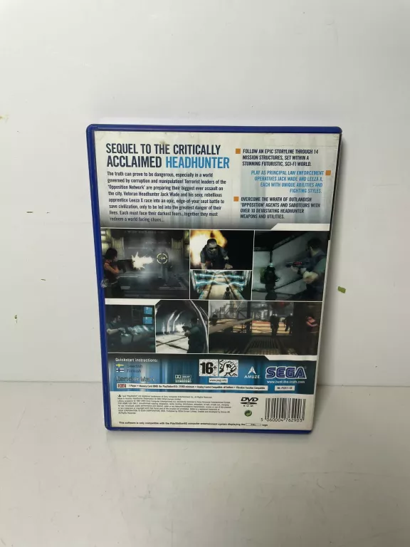 HEADHUNTER REDEMPTION PS2