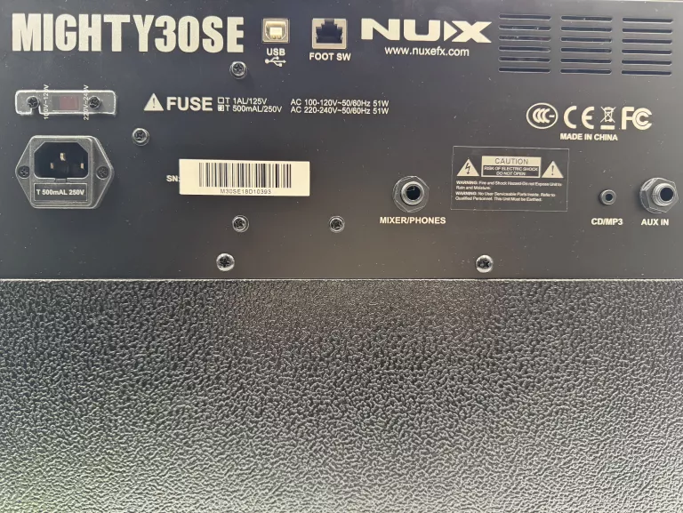 PIECYK GITAROWY WZMACNIACZ NUX MIGHTY 30SE DIGITAL AMPLIFIER 30W