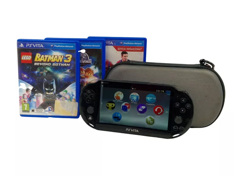 KONSOLA PRZENOŚNA SONY PLAYSTATION VITA SLIM PCH-2016 + 3 GRY