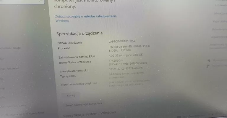 LAPTOP ASUS X515MA 4/256 GB / ZASILACZ