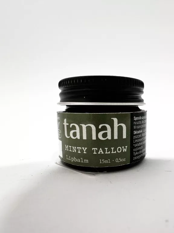 TANAH MINTY TALLOW BALSAM DO UST | BALSAM ŁOJOWO-MIODOWY O ZAPACHU MIĘTY