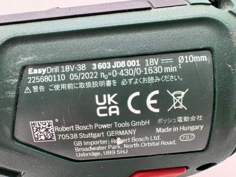 WKRĘTARKA BOSCH EASYDRILL 18V-38