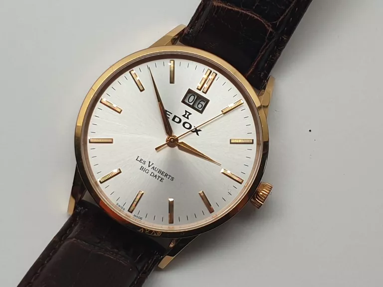 ZEGAREK MĘSKI EDOX LES VAUBERTS BIG DATE 63001 37R AIR