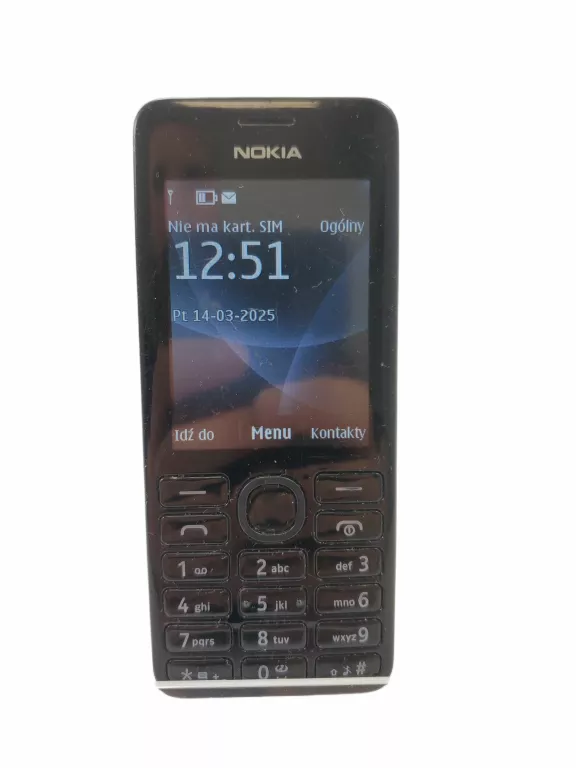 TELEFON NOKIA 206.1 CZARNA