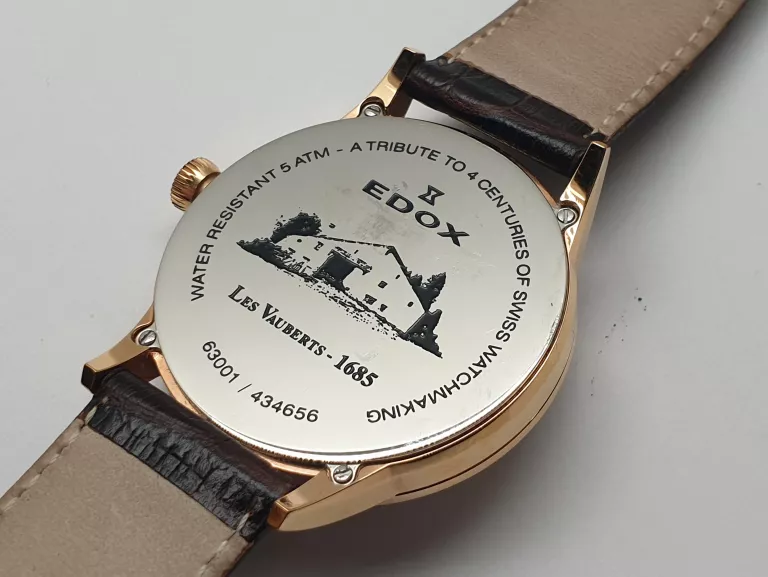 ZEGAREK MĘSKI EDOX LES VAUBERTS BIG DATE 63001 37R AIR