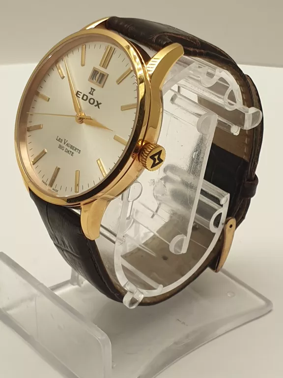 ZEGAREK MĘSKI EDOX LES VAUBERTS BIG DATE 63001 37R AIR